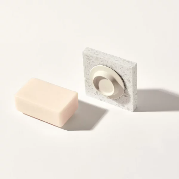 porte savon blanc crème