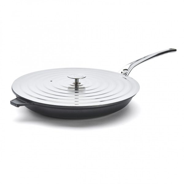 poele et couvercle inox