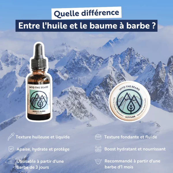 difference huile et barbe