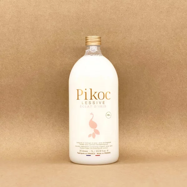 Lessive naturelle Pikoc en format 1L au parfum Eclat d'iris