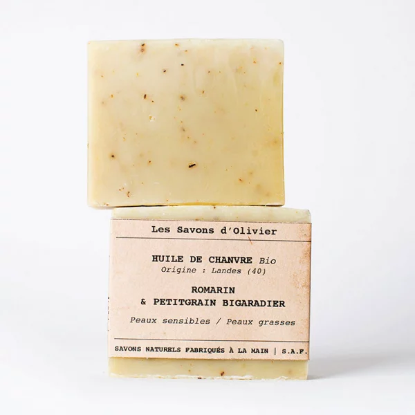 Savon N° 27 : Huile de Chanvre - Romarin & Petitgrain Bigaradier