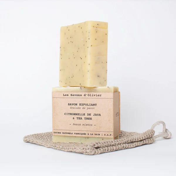 Savon N° 33 : Savon Exfoliant - Citronnelle de Java & Tea Tree