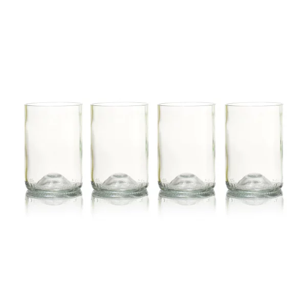 verre transparent rebottled