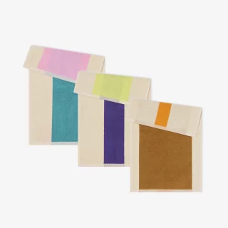 serviettes 30*50 en coton bio multicolores par Suite702