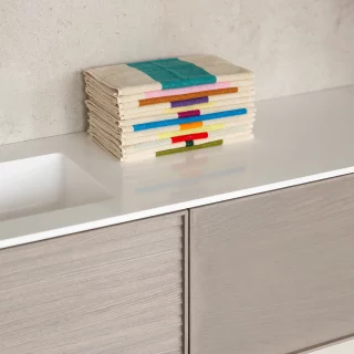 serviettes 30*50 en coton bio multicolores par Suite702