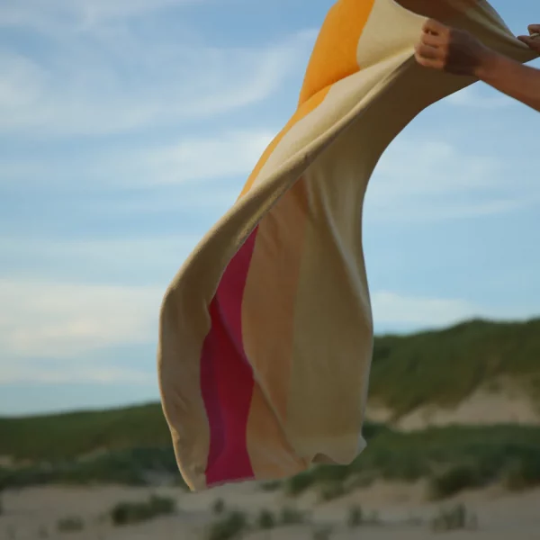 serviette de plage suite702 rose et orange