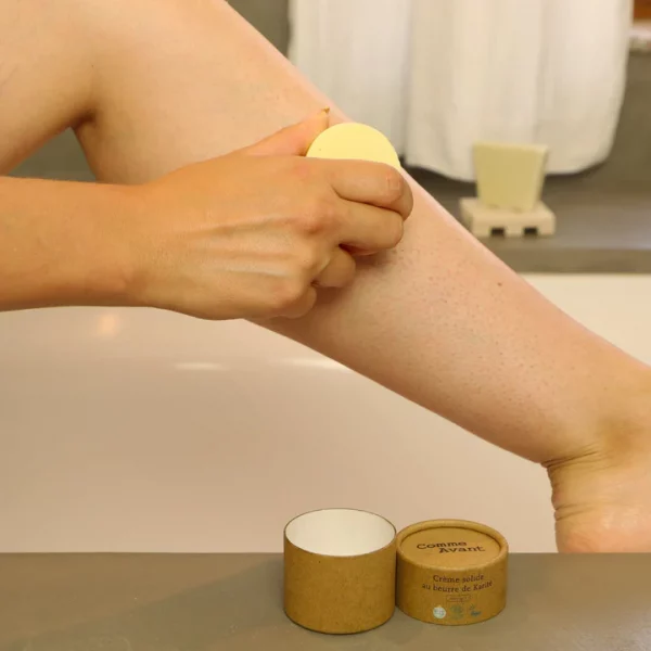 creme solide beurre de karité comme avant