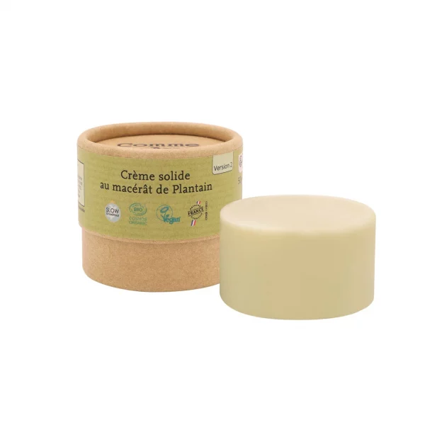 creme solide plantain peaux sensibles comme avant