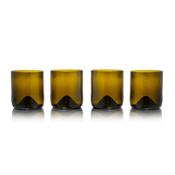 verres olive recyclé rebottled