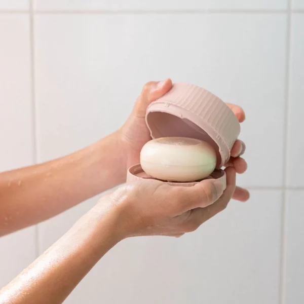 boite savon ronde mamik rose