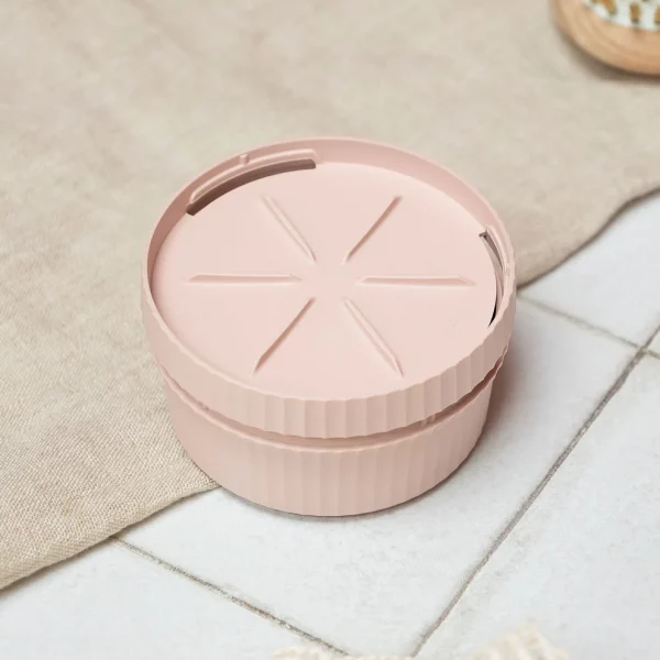 boite savon ronde mamik rose