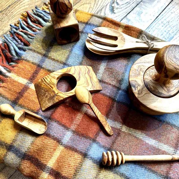 mortier presse ail bois olivier