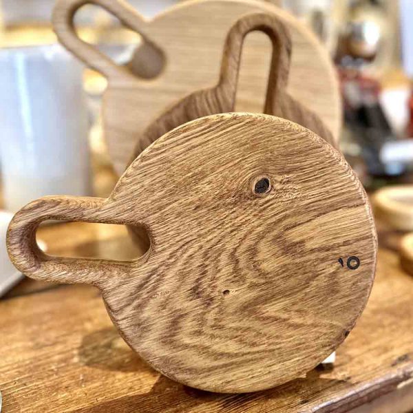 planche ronde 19cm chêne studio ammo