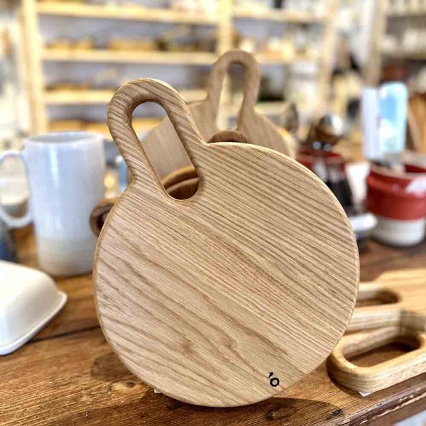 planche ronde 25cm chêne studio ammo