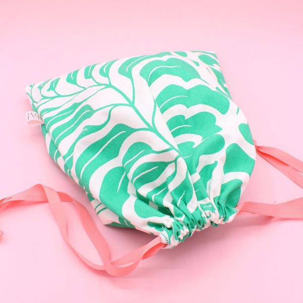 sac à pain coton & lin feuillage