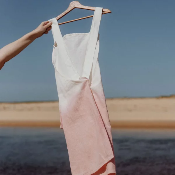 tablier japonais lin rose Margaux m