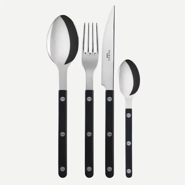 coffret couverts de table bistrot noir sabre
