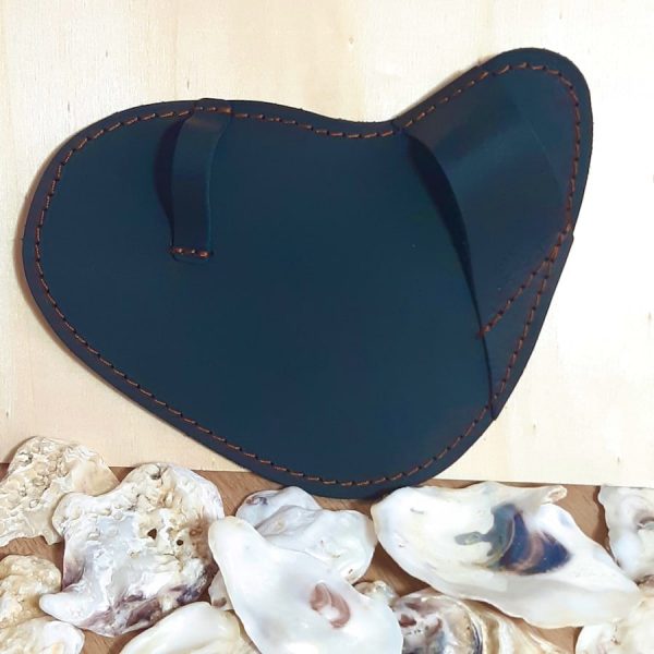 gant à huitre en cuir noir fabriqué en france