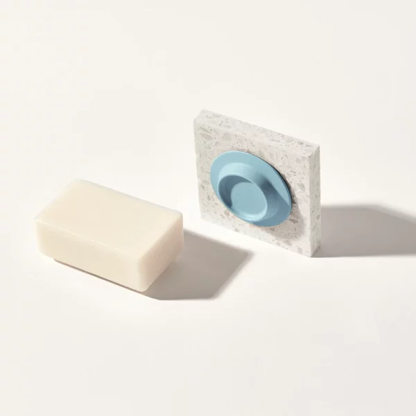 porte savon aimanté soapi bleu clair