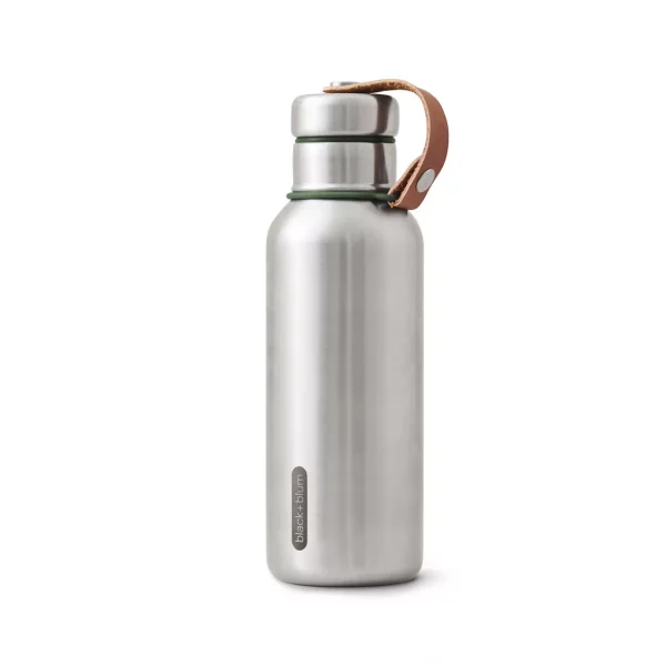 gourde en inox de 500ml avec le bouchon accroché de chez Black & Blum