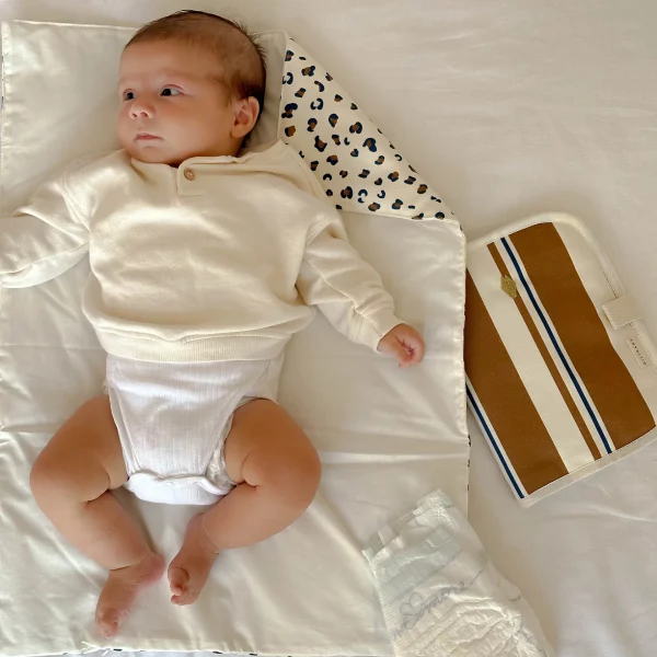 matelas à langer de change de voyage en coton par Milinane