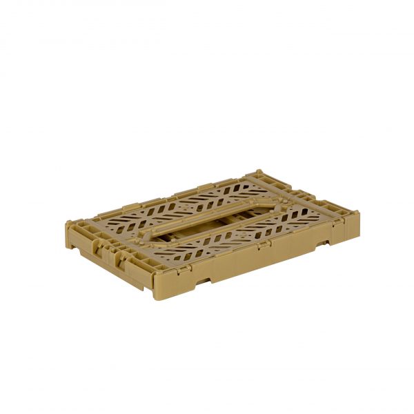 mini caisse de rangemnet plastique recyclé or