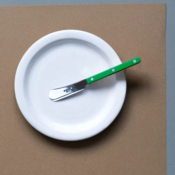 couteau à beurre Sabre Bistrot vert jardin - fabriqué en France