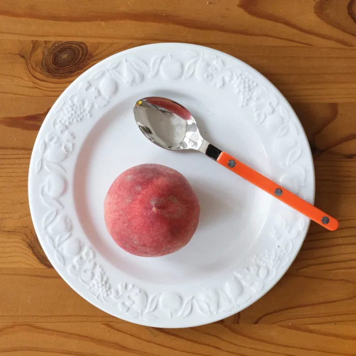 Petite cuillère Sabre Bistrot couleur orange - fabriquée en France