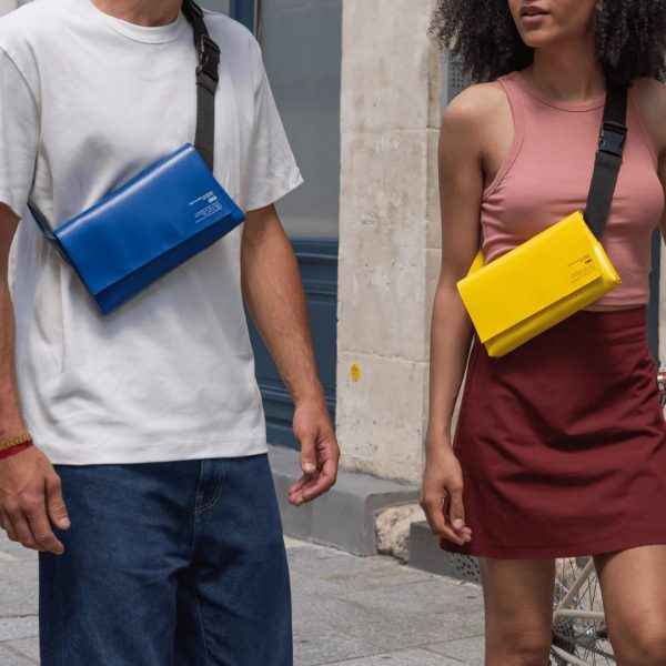 sacoche banane jaune imperméable rainette