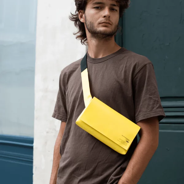 sacoche banane jaune imperméable rainette