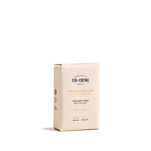 savon de marseille thé blanc yuzu 125gr Fer à Cheval