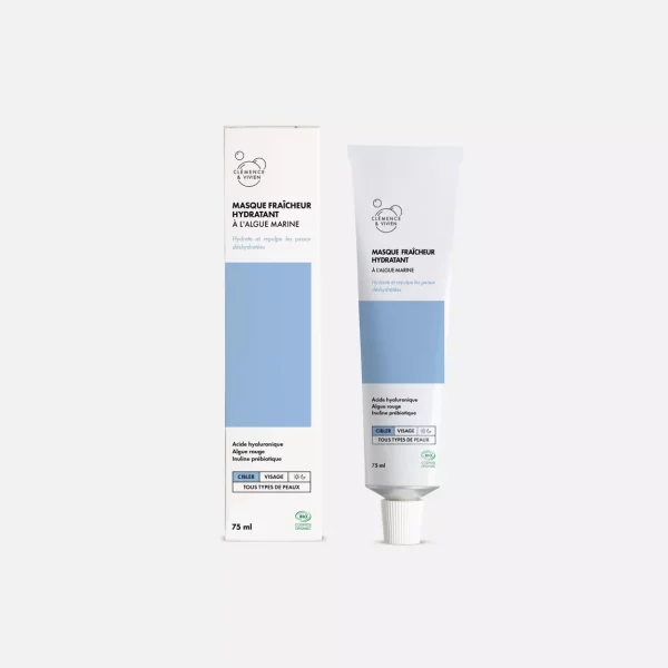 masque hydratant bio de chez clémence & vivien. fabriqué en france