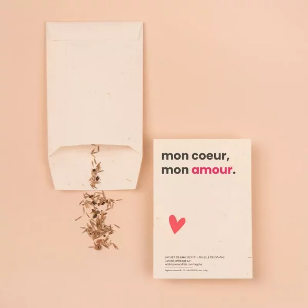 sachet de graines de Nigelle à planter - par la fabrique à sachet