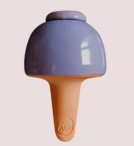 oya en céramique pour arroser les plantes. 20cl. Couleur Lila par Le Vivant