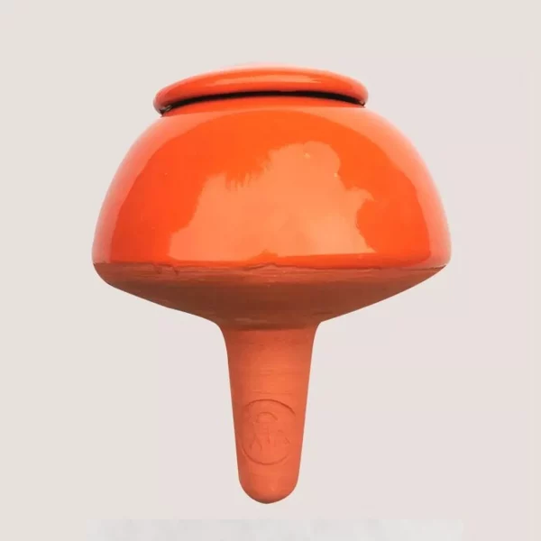 oya en céramique pour arroser les plantes. 20cl. Couleur orange par Le Vivant