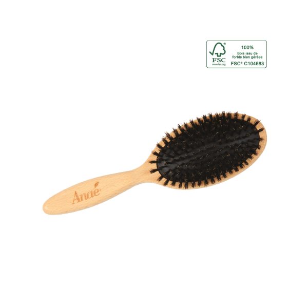 brosse à cheveux en poils de sanglier par Anae