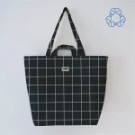 sac cabas recyclé noir et blanc Lori Barcelona