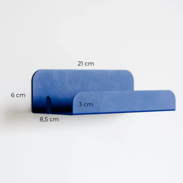 étagère pour salle de bain en alu inoxydable bleu Klein Mamik