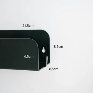grande étagère pour salle de bain ou cuisine en alu inoxydable noir Mamik