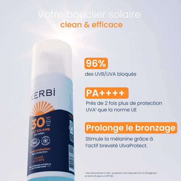 crème solaire bio Kerbi spf30 format voyage