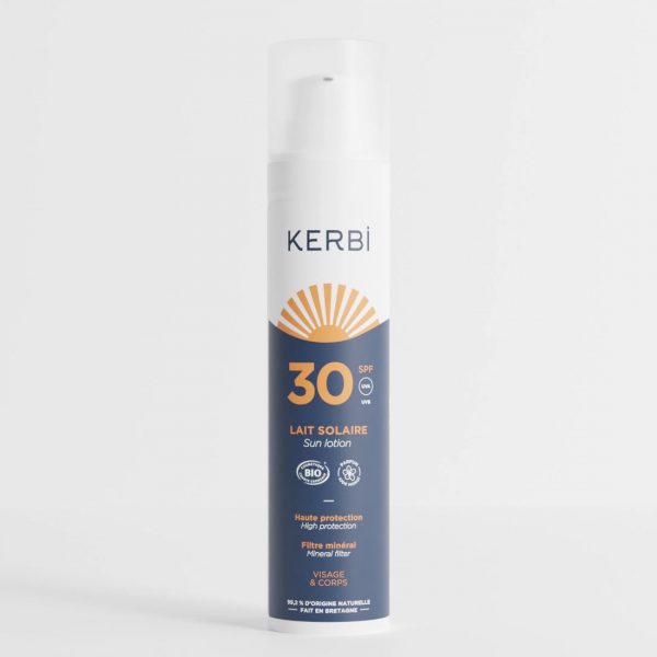 crème solaire bio Kerbi spf30 format 100ml