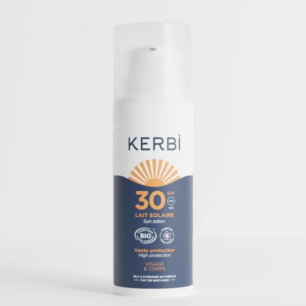 crème solaire bio Kerbi spf30 format voyage