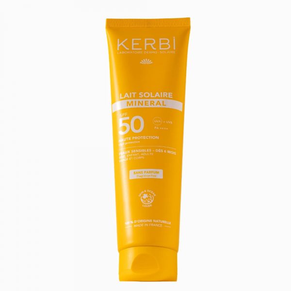 crème solaire SPF50 sans parfum 150gr Kerbi