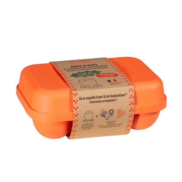 boite oeuf bioplastique orange Ecodis