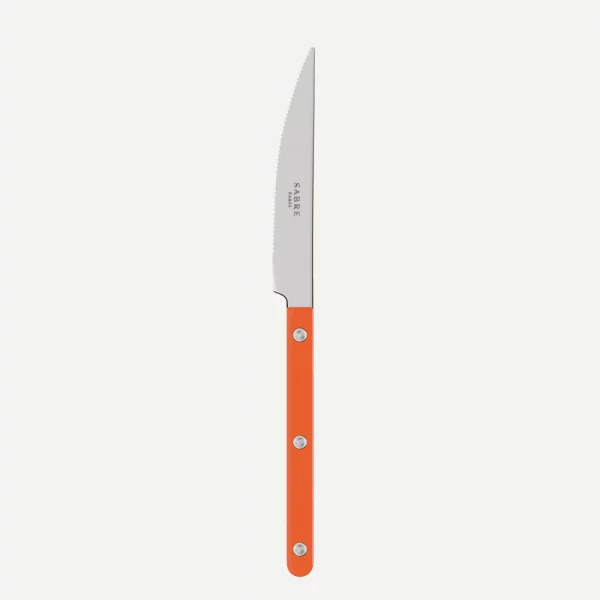 couteau de table bistrot orange Sabre