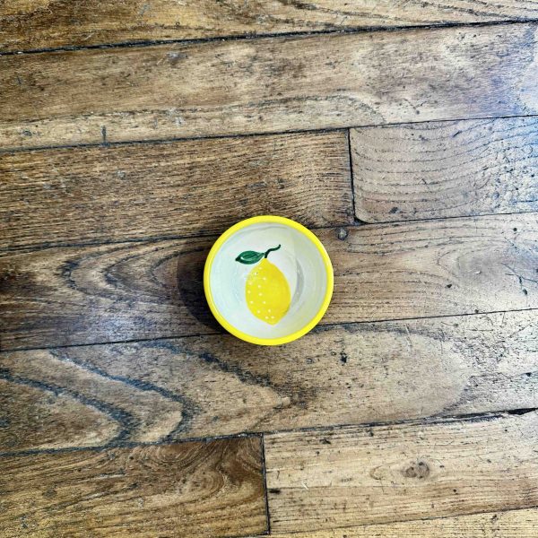 mini bol en céramique citron jaune Kult
