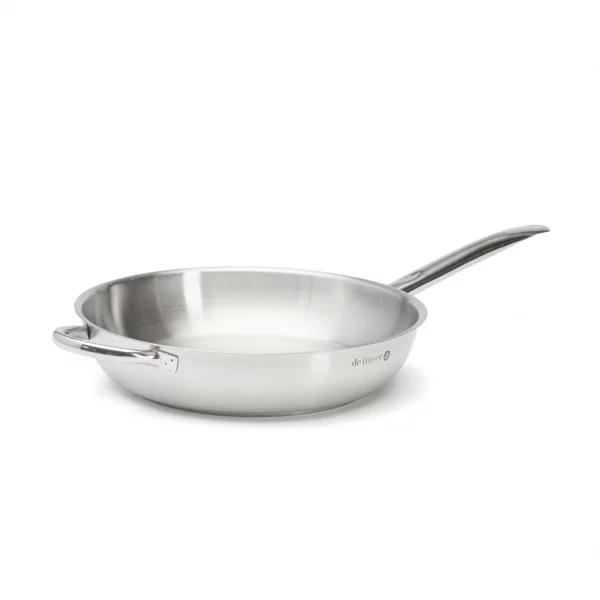 Poele en inox 32 cm de la gamme prim apply De Buyer