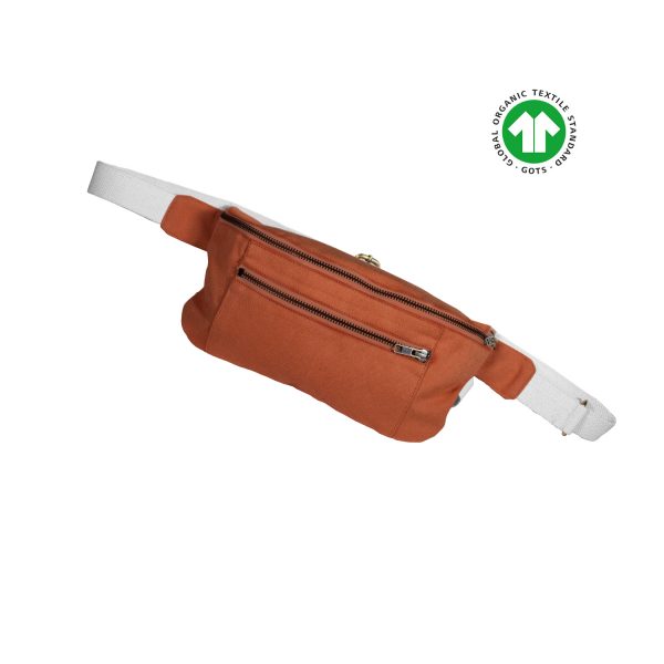 sac banane en coton bio épais terracotta par Venga