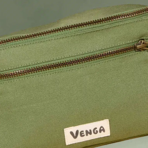 sac banane en coton bio épais vert sauge par Venga