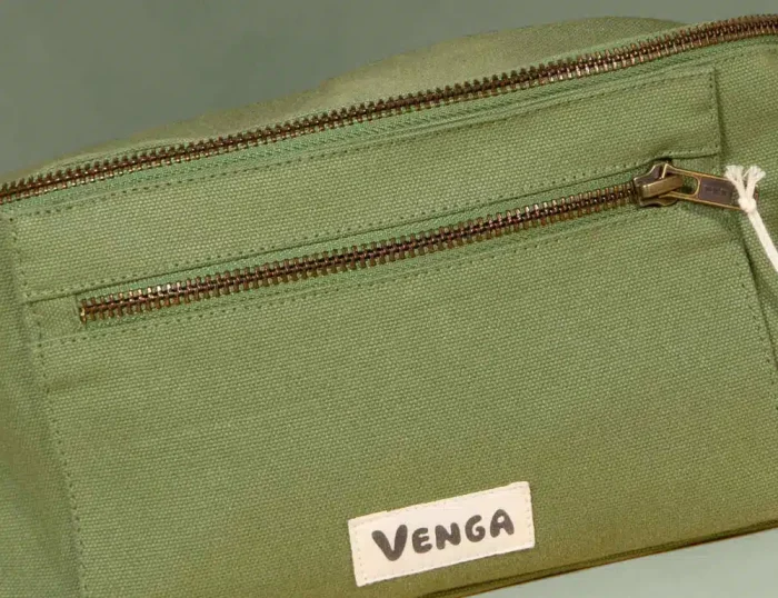 sac banane en coton bio épais vert sauge par Venga